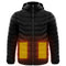 Men Heated Puffer Jacket Electric Heating Coat Insulated Hood Windbreaker 9Heat Zones